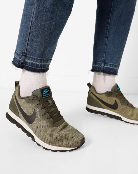 Buy Olive Green Casual Shoes Men by NIKE | Ajio.com