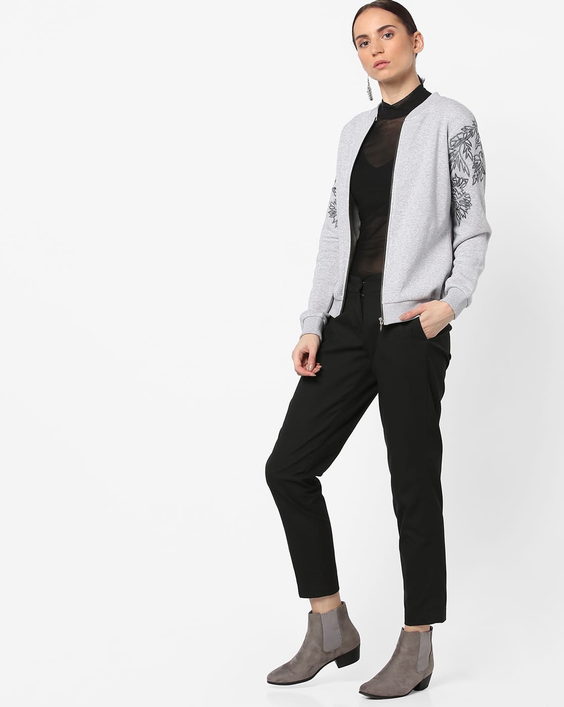 Buy Grey Jackets Coats for Women by Femella Online