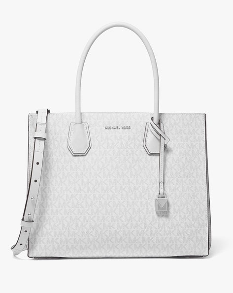 Buy Michael Kors Acrdion Convertible Tote Bag with Detachable Strap | White  Color Women | AJIO LUXE