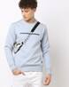 Crew-Neck Sweatshirt with Ribbed Hems
