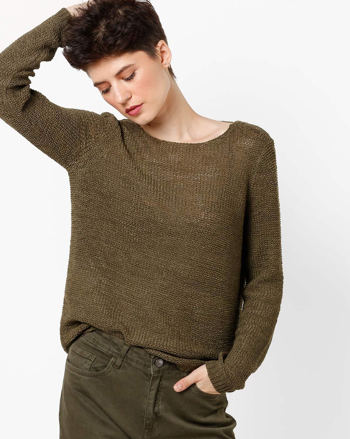 Buy Olive Green Sweaters & Cardigans for Women by ONLY Online 