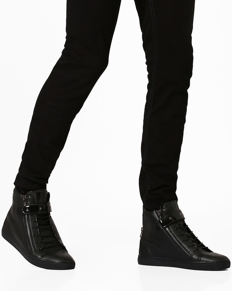 High top shoes outlet with zippers