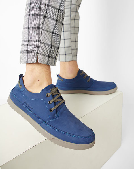 ajio blue casual shoes