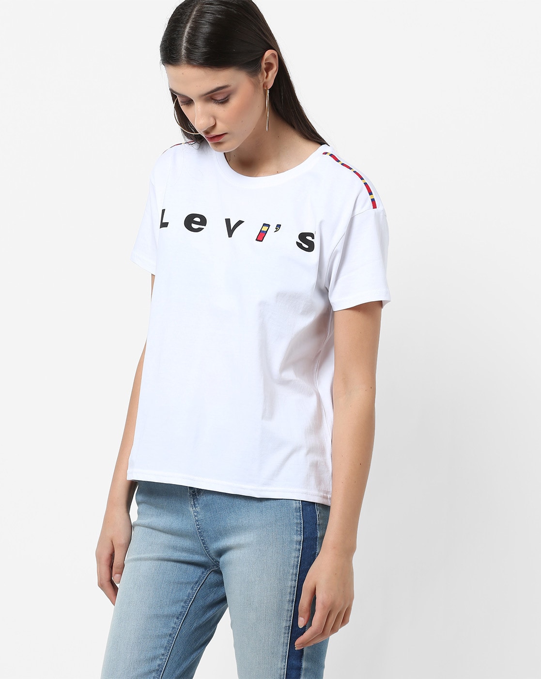 levis white shirt women