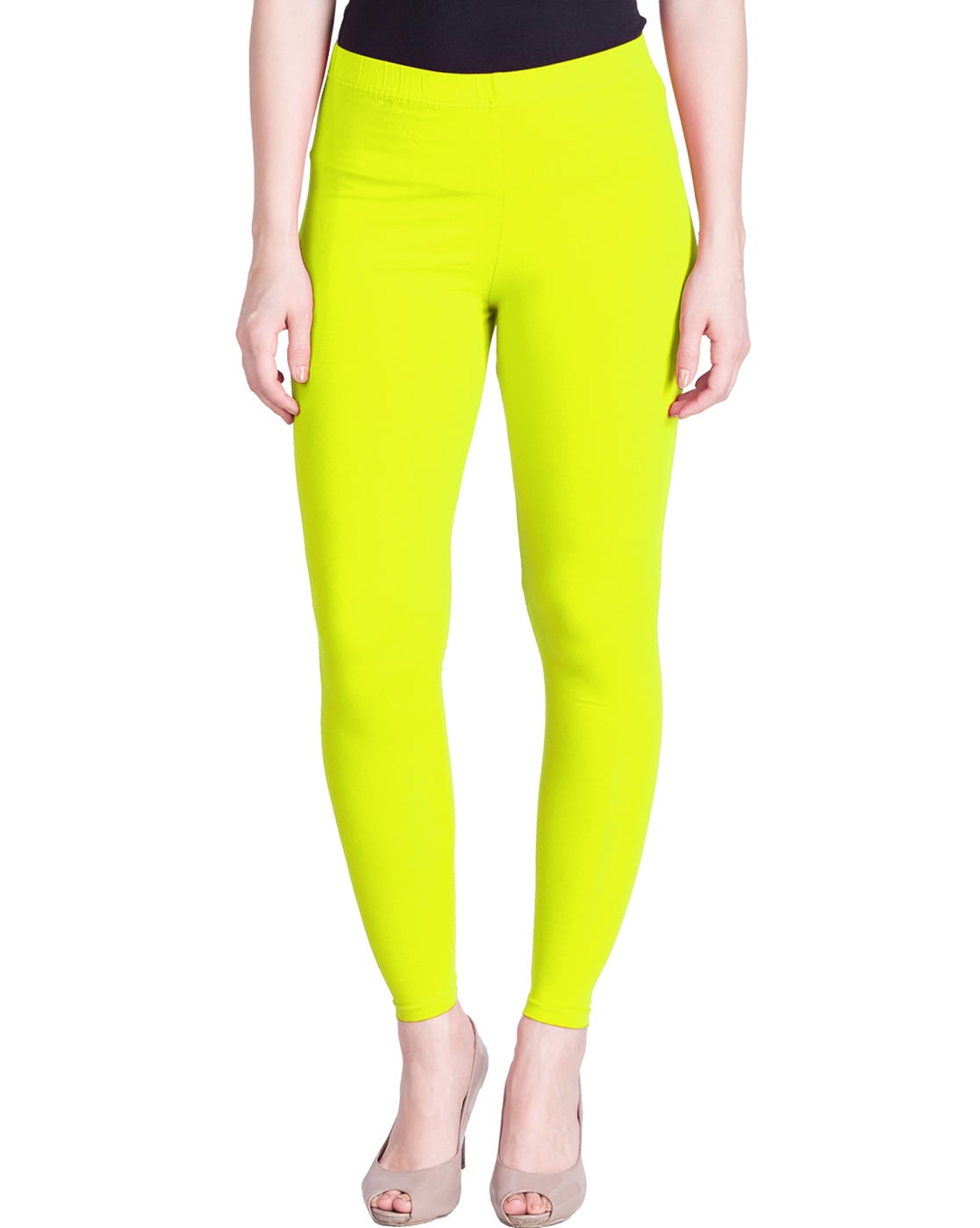Buy She Colors Womens Full Length Leggings(Lemon Yellow Color_S) at  Amazon.in
