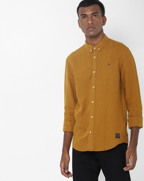 dark yellow shirt mens