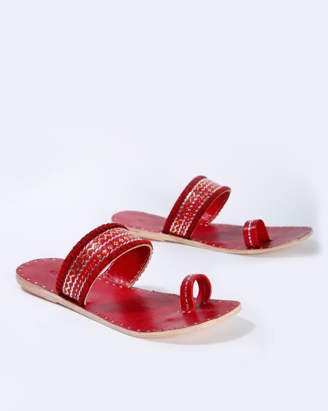 red mark chappals