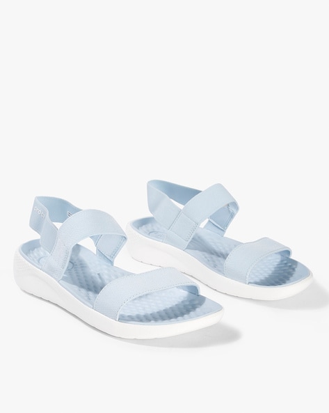 Buy Sky Blue Flat Sandals for Women by 
