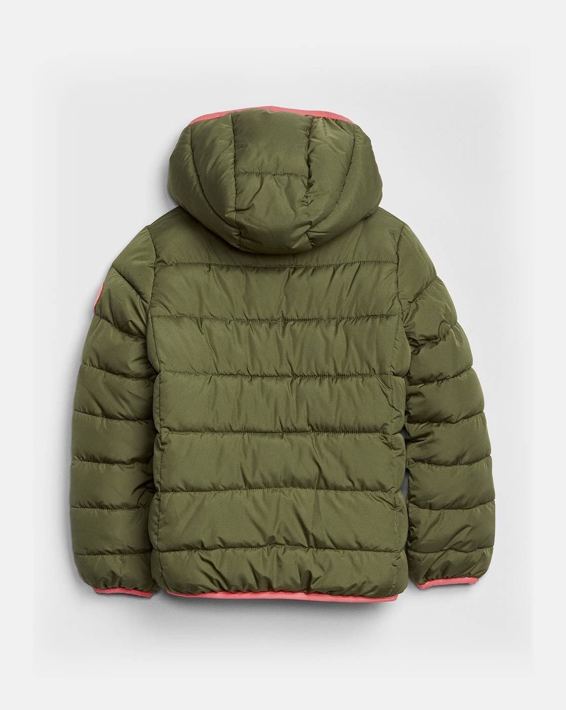 gap green puffer jacket