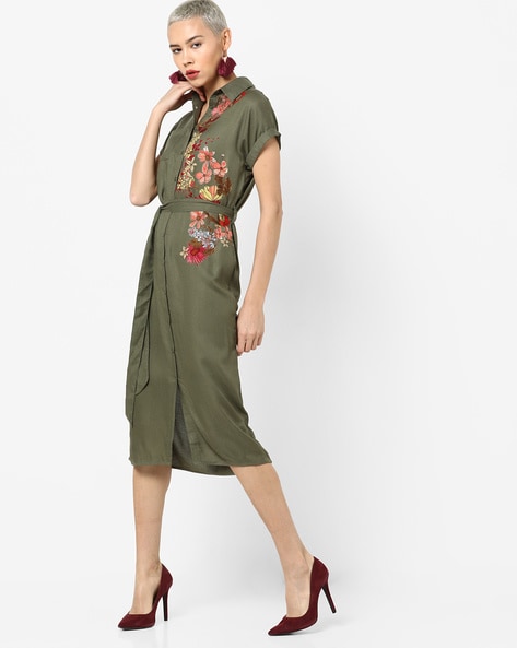 olive green dresses online