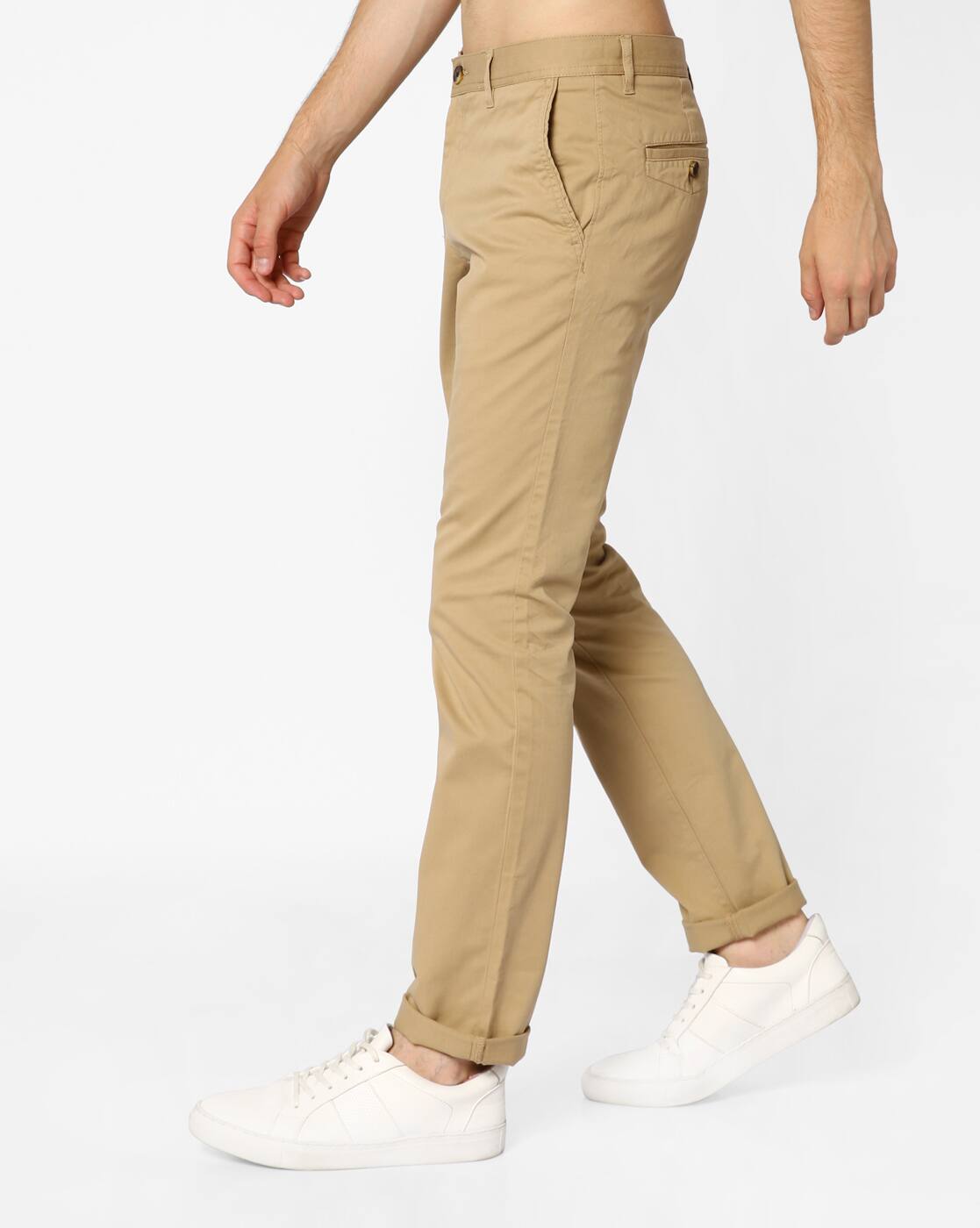 Buy Beige Trousers \u0026 Pants for Men by 