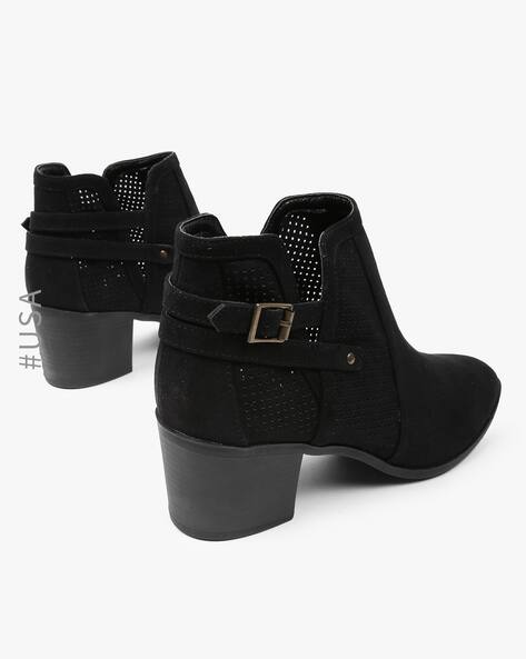 qupid black booties