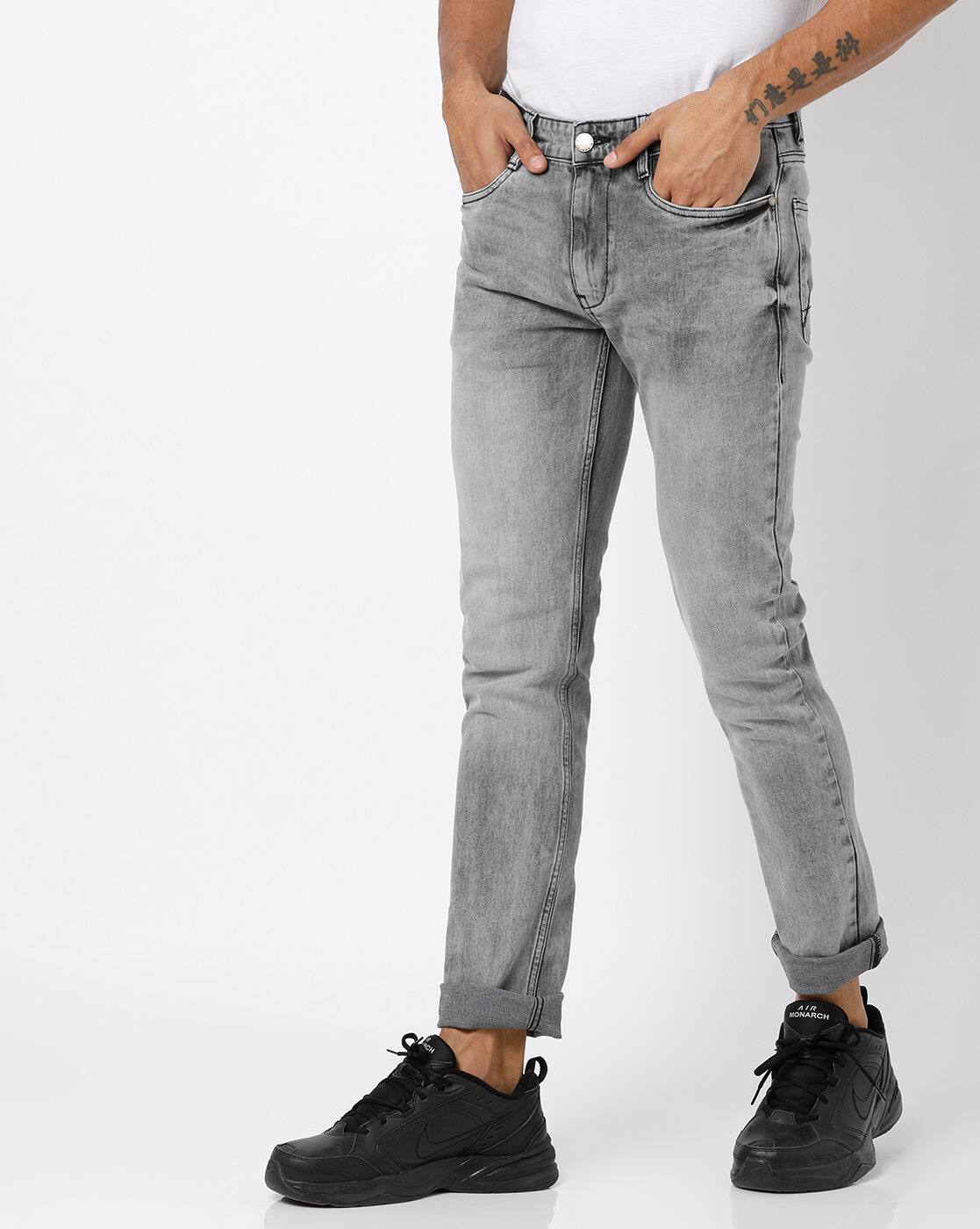 Buy Grey Jeans for Men by AJIO Online 