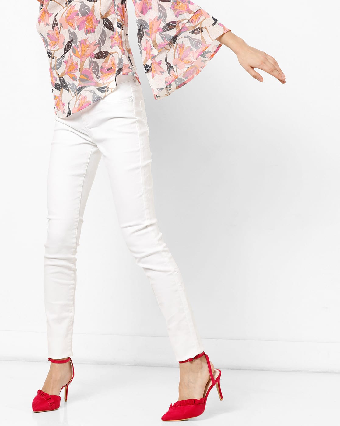 vero moda white jeans
