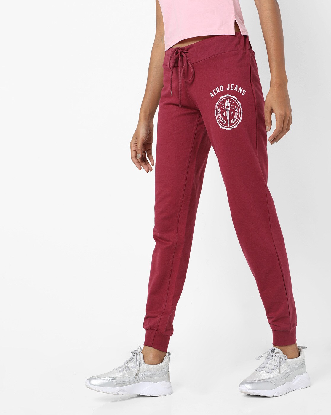 red joggers women