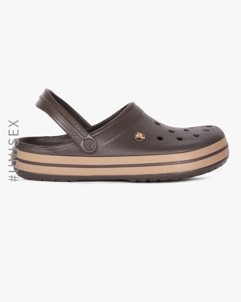 dark brown crocs