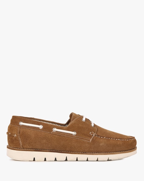 N9-Treated Suede Boat Shoes