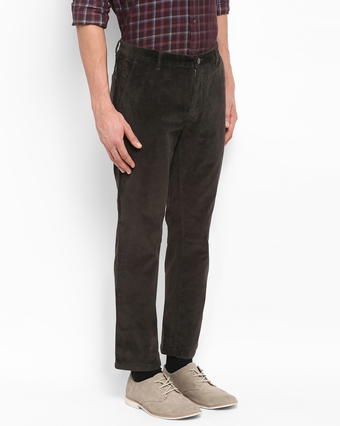 Buy COLOR PLUS Men's Loose Casual Pants (CMTK11507-G6_Dark Grey_42) at  Amazon.in