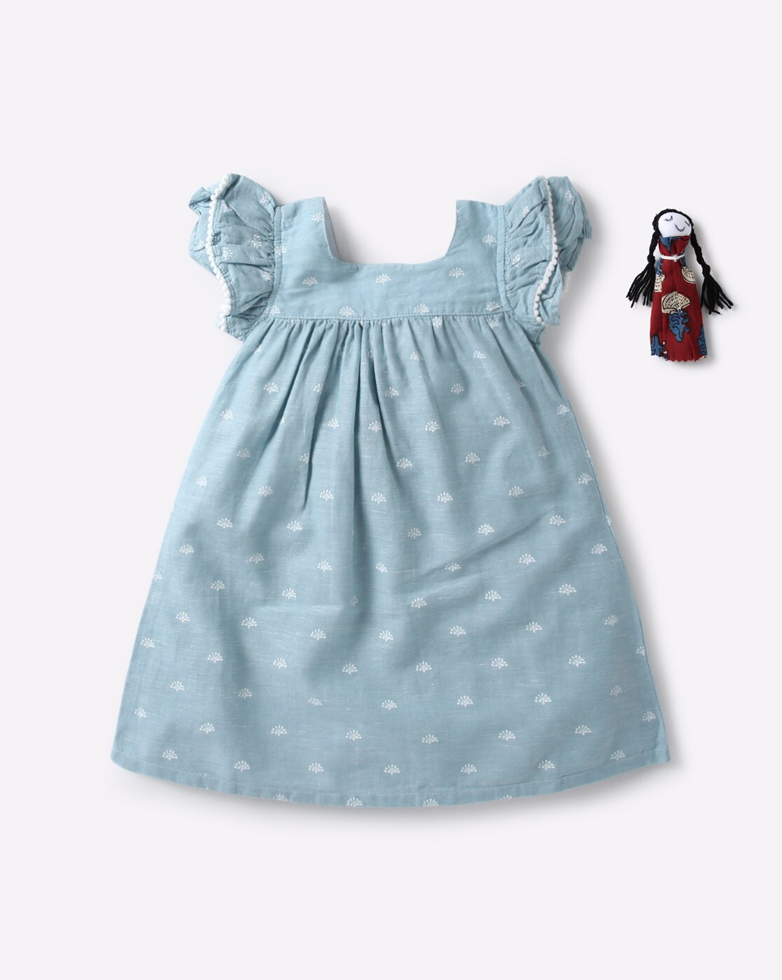 light blue a line dress
