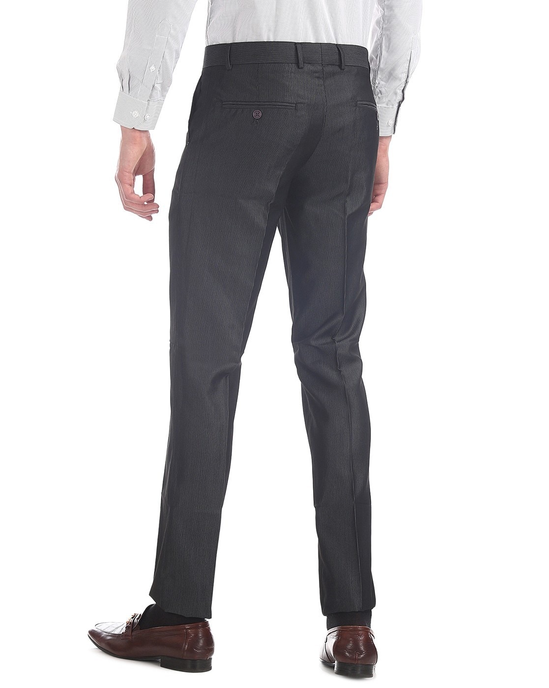 Grey Men Formal Trousers Code By Lifestyle Excalibur - Buy Grey Men Formal  Trousers Code By Lifestyle Excalibur online in India