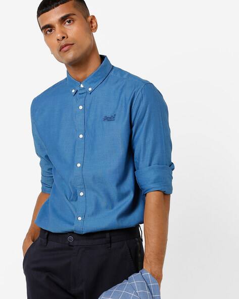 superdry blue shirt