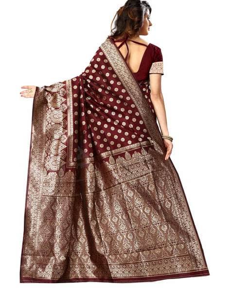Printed Saree with Blouse Piece (Image - 2)