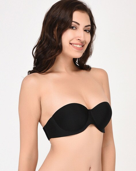 black strapless bra