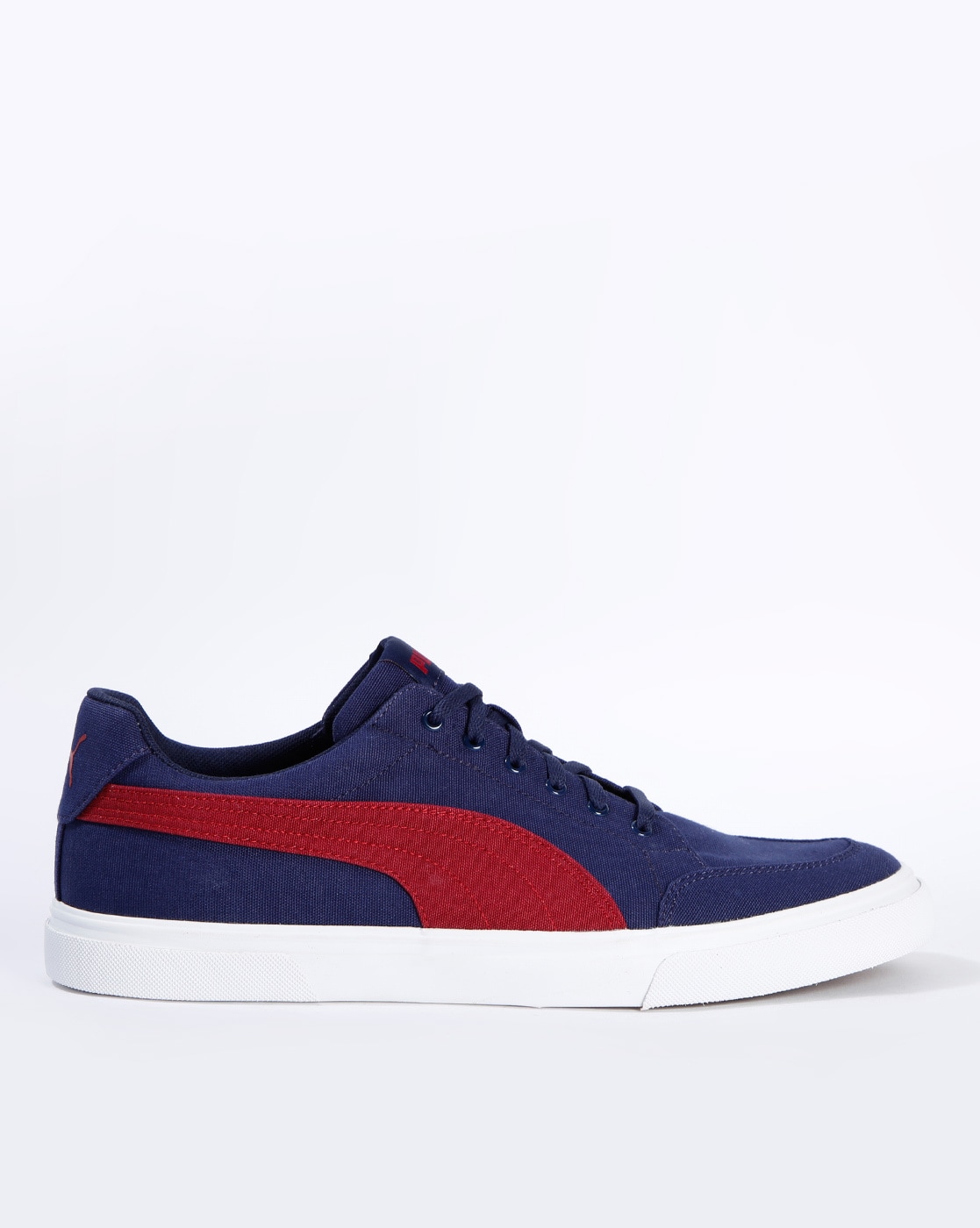 Puma red cheap and blue shoes