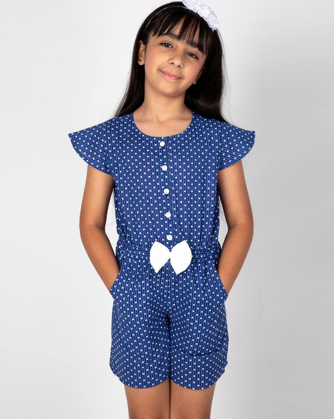 polka dot dungarees