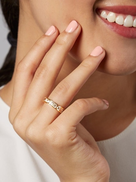 Buy Pipa Bella by Nykaa Stylish Fashion Set of 3 Minimal Gold Rings (Pack  of 3) at Amazon.in