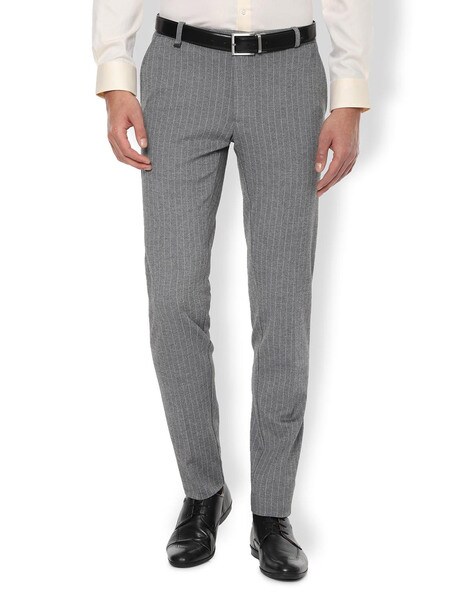 Buy online Grey Striped Formal Trouser from Bottom Wear for Men by Ennoble  for 1019 at 66 off  2023 Limeroadcom