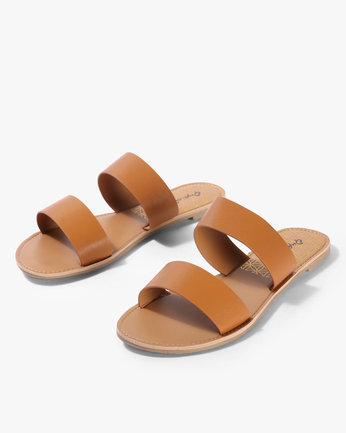 qupid double strap sandals