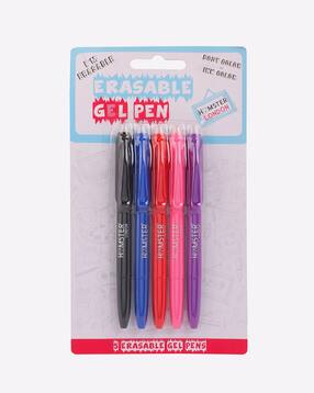 Set of 5 Erasable Gel Pens