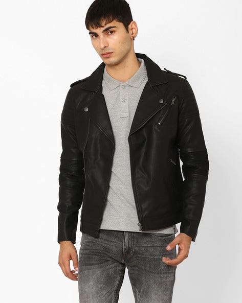 flying machine leather jacket