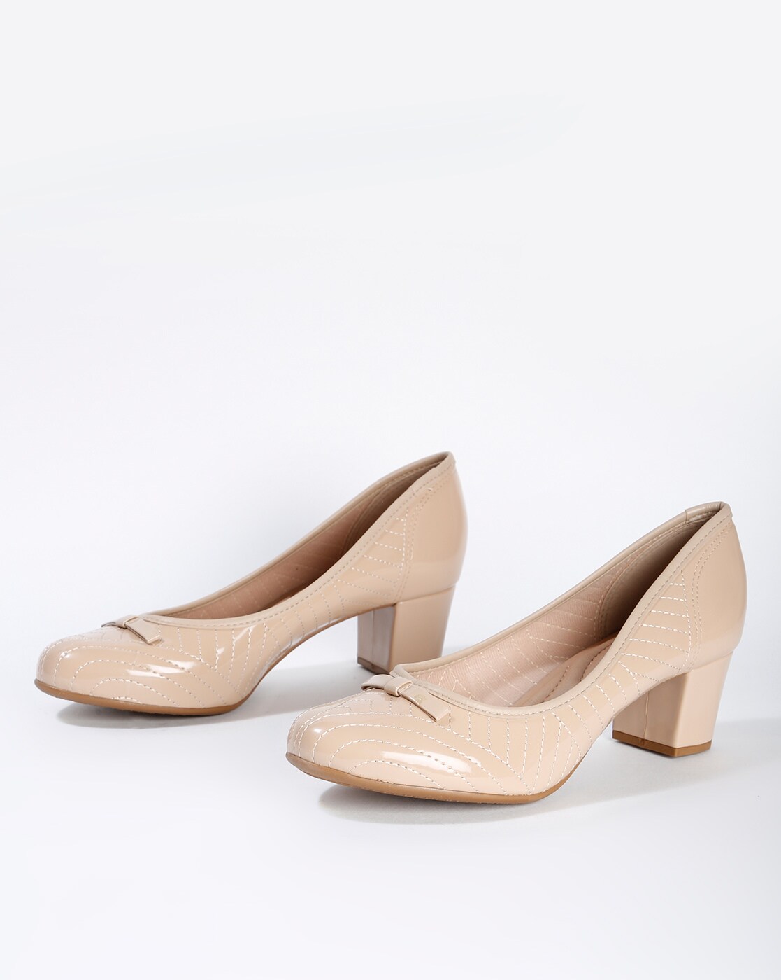 Buy Beige Heeled Shoes for Women by 