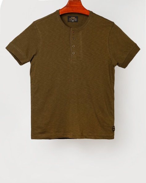 spykar henley t shirt