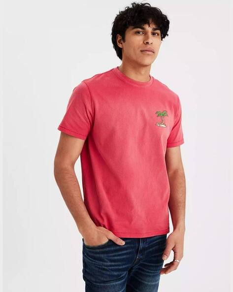 american eagle red t shirt