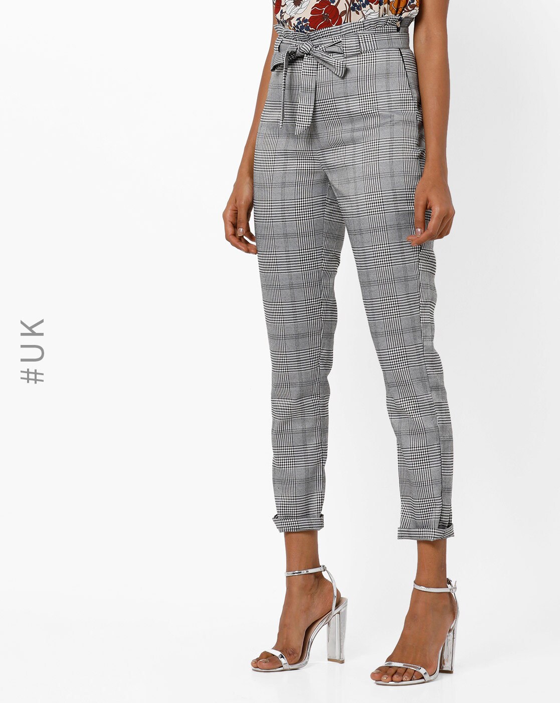 Womens Straight Leg Grey Trousers | ShopStyle UK