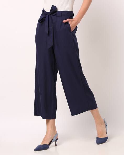 Navy culotte trousers Clearance