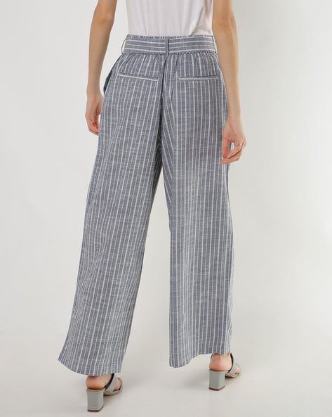 Buy Blue Trousers & Pants for Women by Fig Online