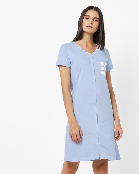 Buy Blue Nightshirts&Nighties for Women by Marks & Spencer Online