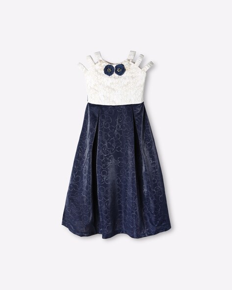 blue frock for ladies