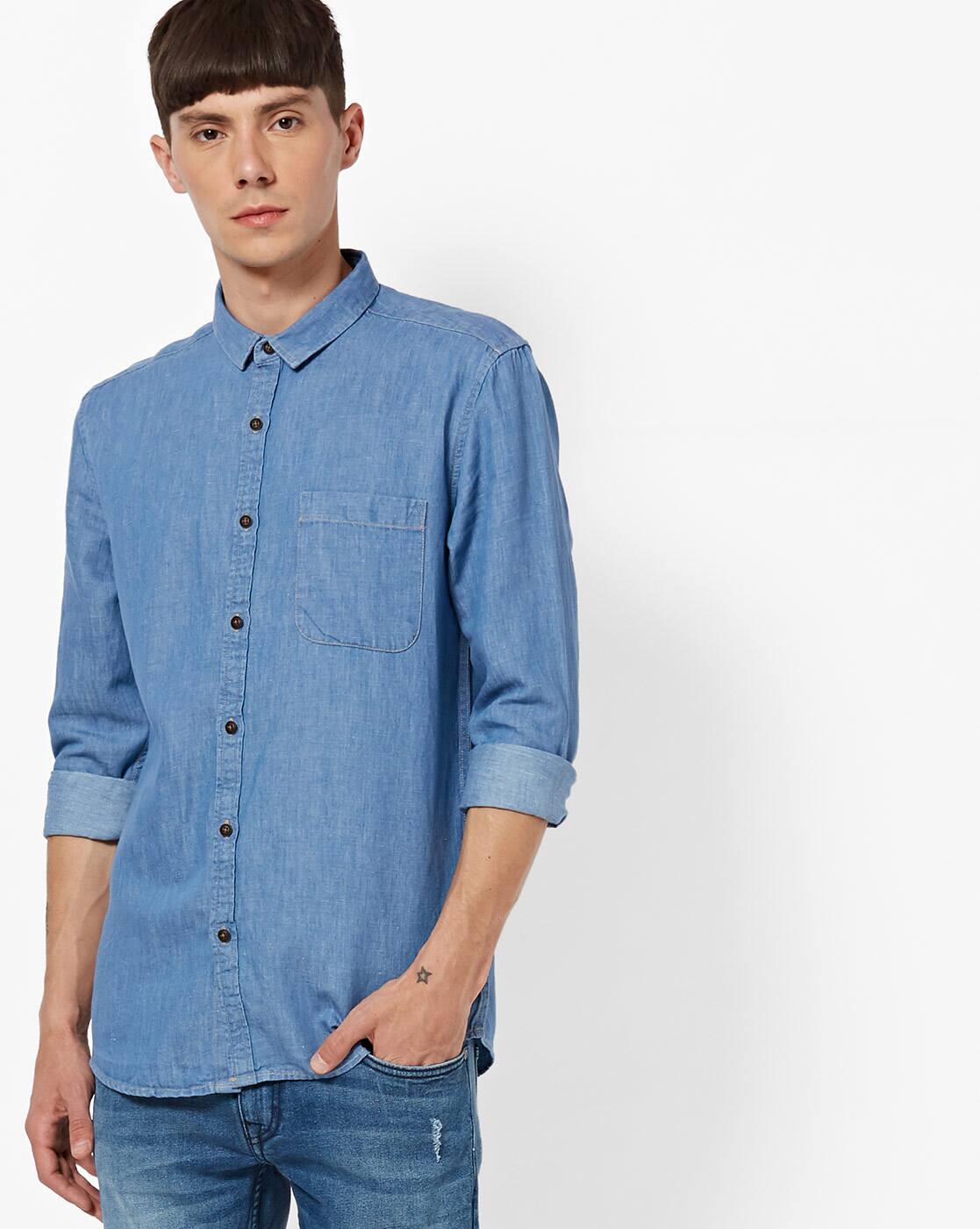 voi jeans denim shirt