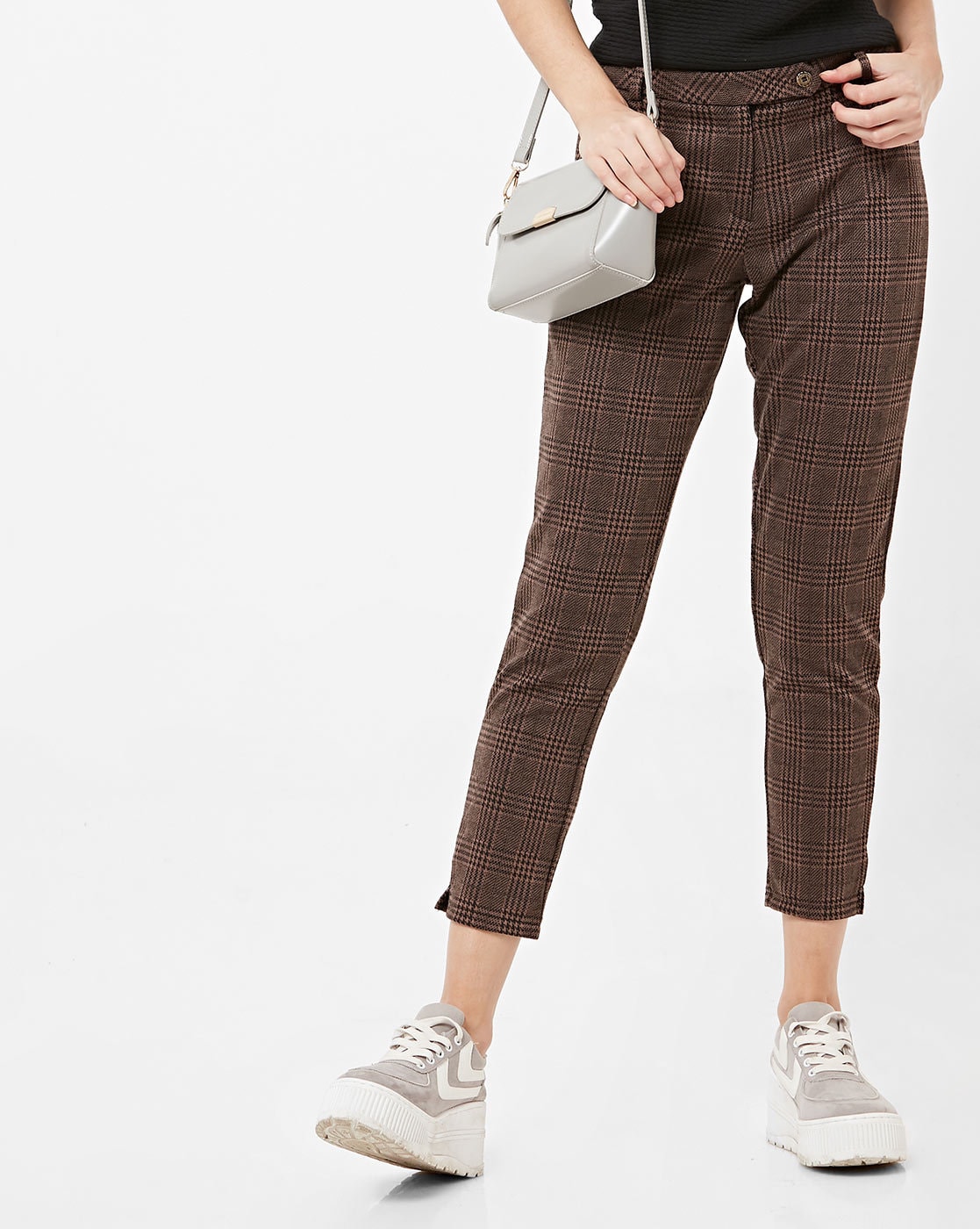 cropped work trousers