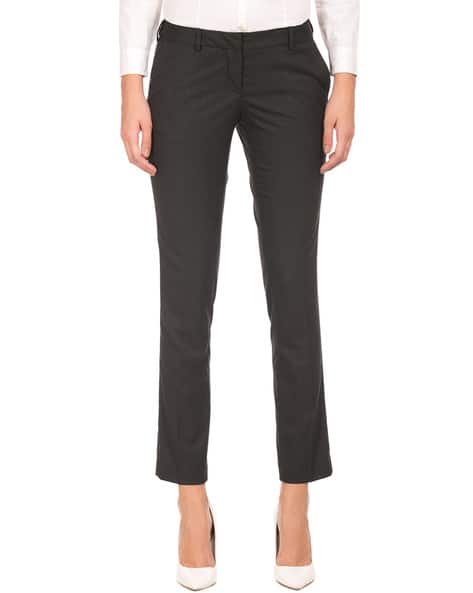 Buy Black Trousers Pants for Women by ARROW Online