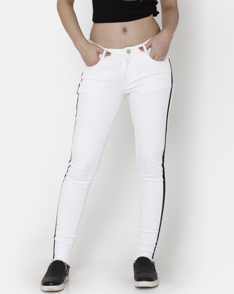 Buy White Jeans & Jeggings for Women by ZHEIA Online