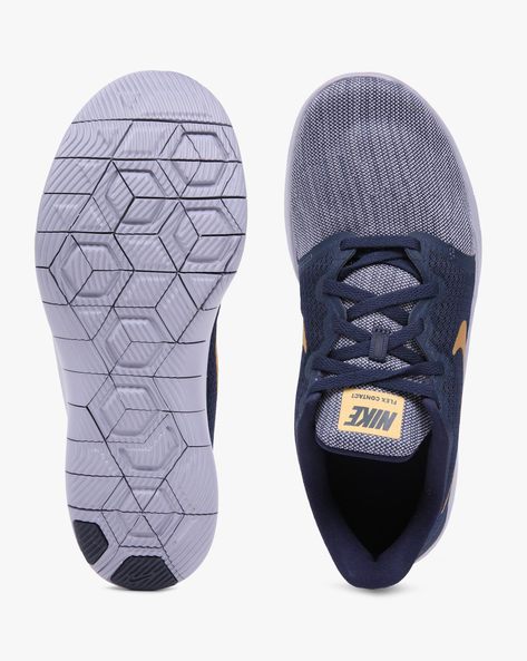 Nike flex contact outlet navy blue running shoes