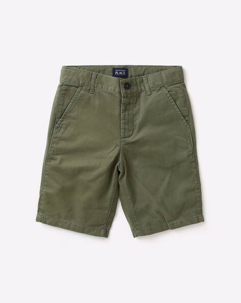 Buy Olive Green Shorts 3/4ths for Boys by THE CHILDREN'S PLACE