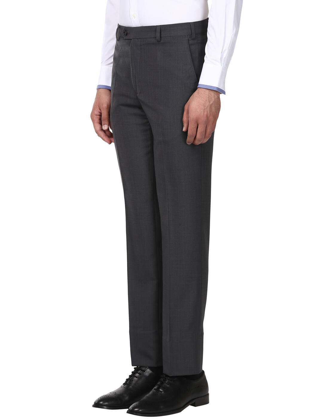 straight fit formal pants