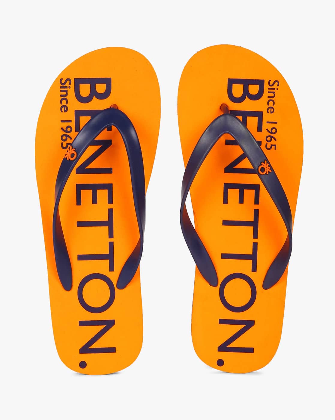 Buy Orange \u0026 Navy Blue Flip Flop \u0026 Slippers for Men by UNITED COLORS OF  BENETTON Online | Ajio.com